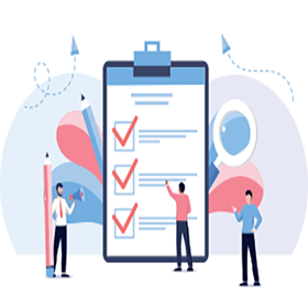 Ícone de Lista de Verificação na Área de Transferência.