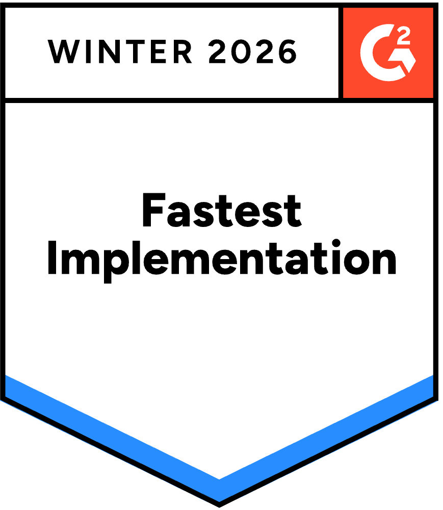 G2 Winter 2026 Fastest Implementation